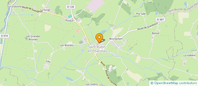 localisation de l'entreprise SA MAISON CHAPUIS à SAINT-AUBIN-EN-CHAROLLAIS