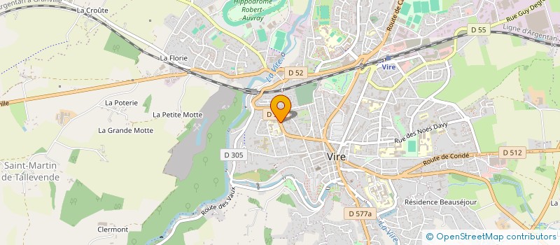 localisation de l'entreprise SA MAISON DE RETRAITE LA POMMERAIE à VIRE-NORMANDIE