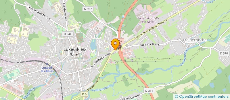 localisation de l'entreprise SA MAITRE FONDEUR D'ART DE FRANCE à LUXEUIL-LES-BAINS