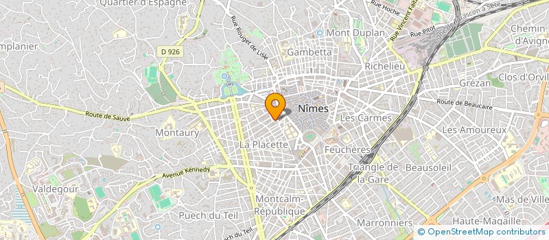 localisation de l'entreprise SA MAJESTIC à NIMES