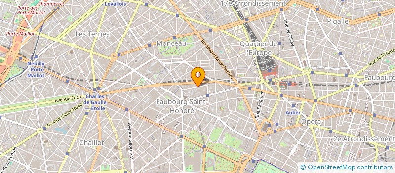 localisation de l'entreprise SA MALESHERBES FINANCE à PARIS