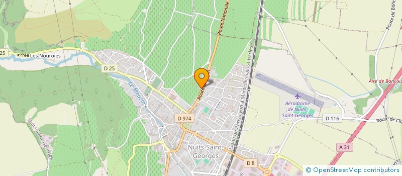 localisation de l'entreprise SA MANZINI à LADOIX-SERRIGNY