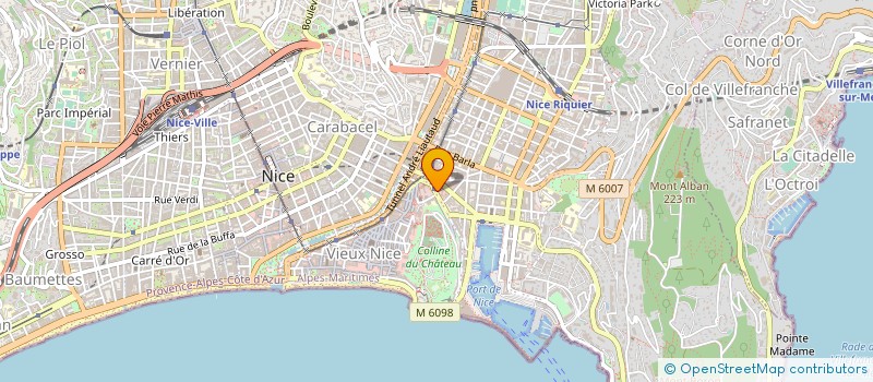 localisation de l'entreprise SA MARION à NICE