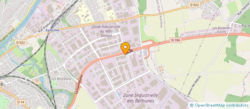localisation de l'entreprise SA MASTERPUB  SAINT-OUEN-L'AUMONE