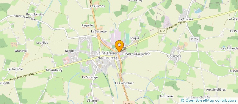 localisation de l'entreprise SA MATERIAUX MAITRE MATEMA à SAINT-TRIVIER-DE-COURTES