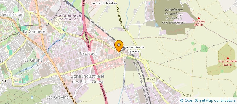 localisation de l'entreprise SA MATEX à AUBIERE