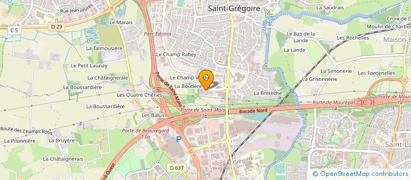 localisation de l'entreprise SA MATHILDE II à SAINT-GREGOIRE