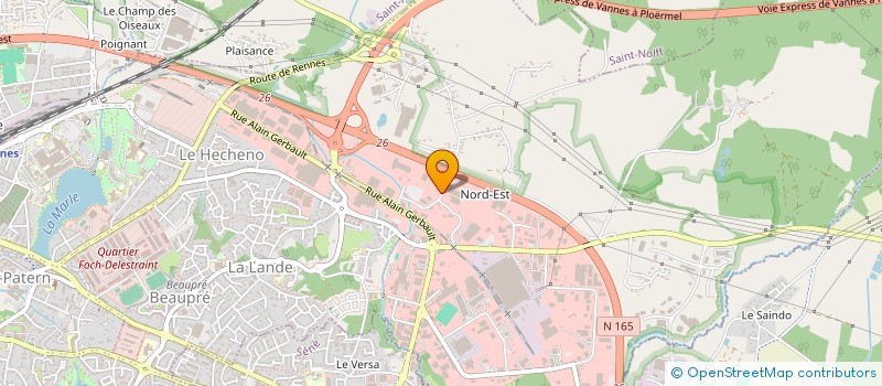 localisation de l'entreprise SA MECALEF à VANNES