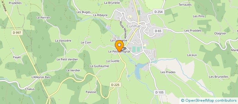 localisation de l'entreprise SA MECANIQUE ET TRAVAUX AGRIC CULHATOIS à CUNLHAT