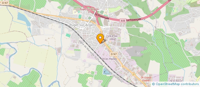 localisation de l'entreprise SA MEDIBELLE à PUGET-SUR-ARGENS
