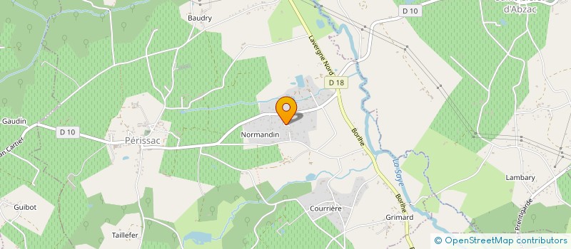 localisation de l'entreprise SA.MENUISERIE  PERISSAC