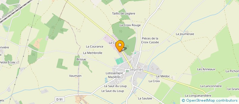 localisation de l'entreprise SA MENUISERIE G. DUBOIS  SORIGNY