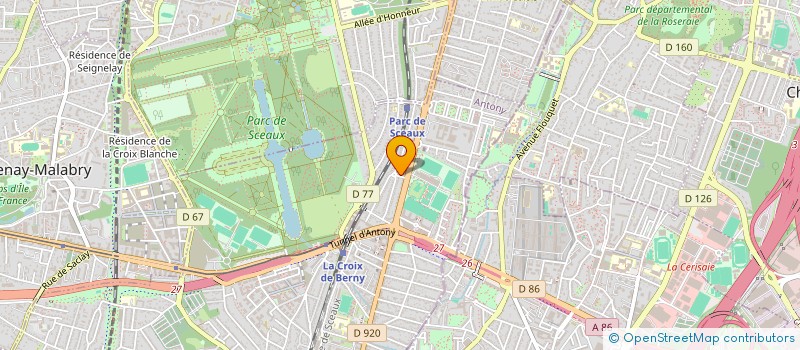 localisation de l'entreprise SA MESLE à ANTONY