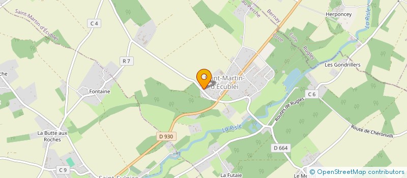 localisation de l'entreprise SA MESLIN à SAINT-MARTIN-D'ECUBLEI