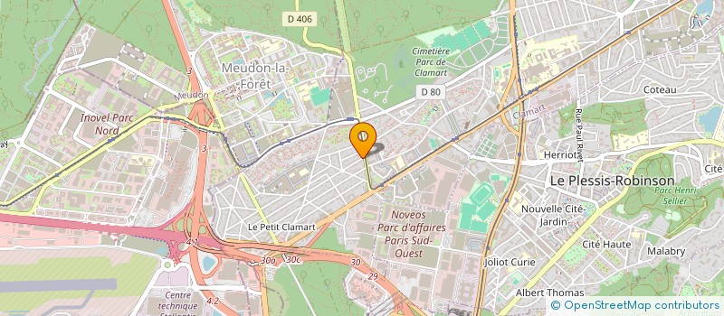 localisation de l'entreprise SA METHORGA à CLAMART