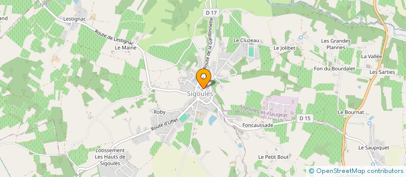 localisation de l'entreprise SA METRI GRAPH à SIGOULES-ET-FLAUGEAC