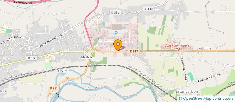 localisation de l'entreprise SA MEUBLES FERRE à LANDORTHE