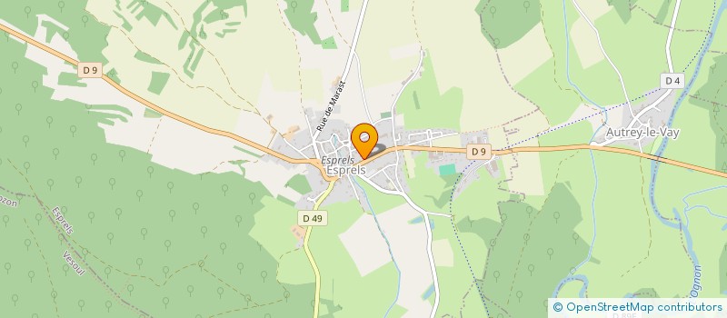 localisation de l'entreprise SA MEUBLES PHILIPPE MARICHIAL  ESPRELS