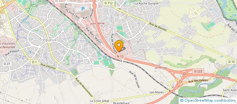 localisation de l'entreprise SA MG à TREGUEUX