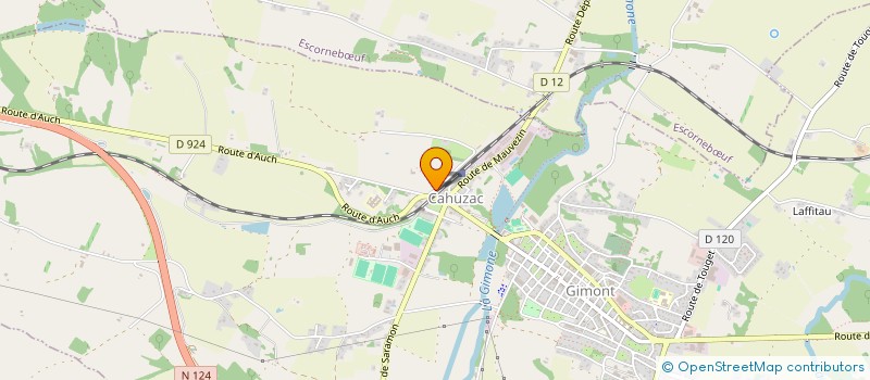 localisation de l'entreprise SA MIDI PYRENEES PATISSERIE  GIMONT