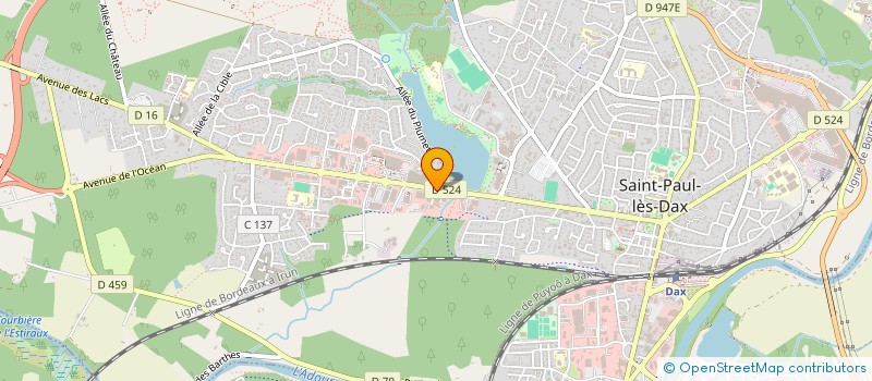 localisation de l'entreprise SA MILLIES LACROIX JACQUES ET CIE  SAINT-PAUL-LES-DAX
