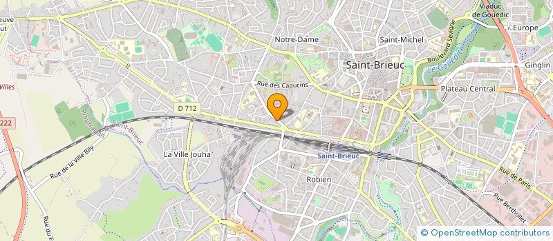 localisation de l'entreprise SA MIROITERIE DE BRETAGNE à SAINT-BRIEUC