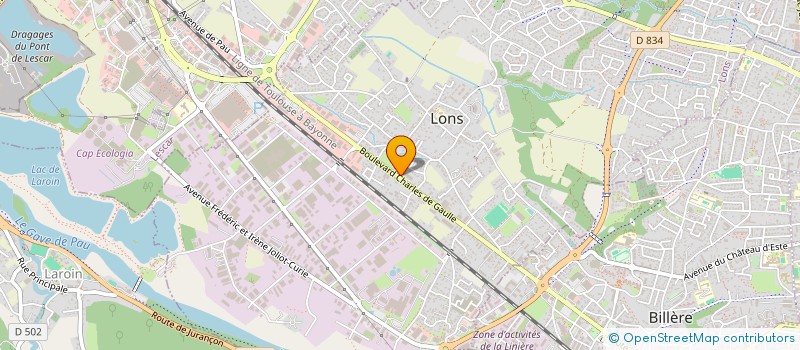 localisation de l'entreprise SA MONARC à LONS