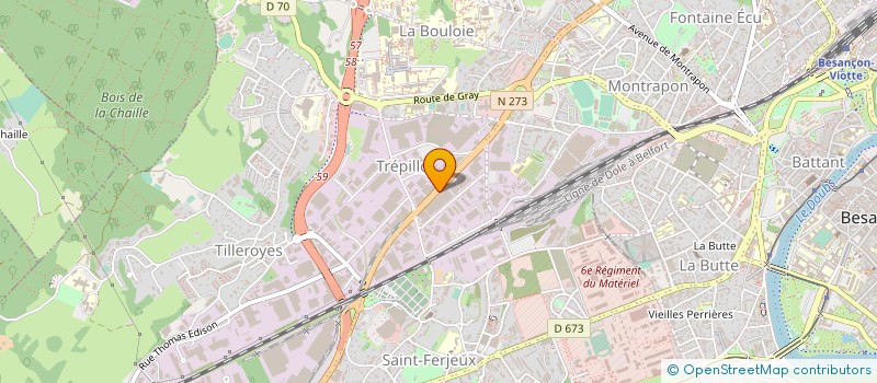 localisation de l'entreprise SA MONDIAL CAR à BESANCON