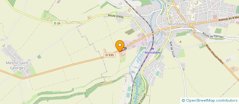 localisation de l'entreprise SA MONORY ET FILS à MONTDIDIER