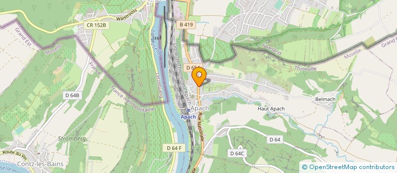 localisation de l'entreprise SA MORITZ à APACH