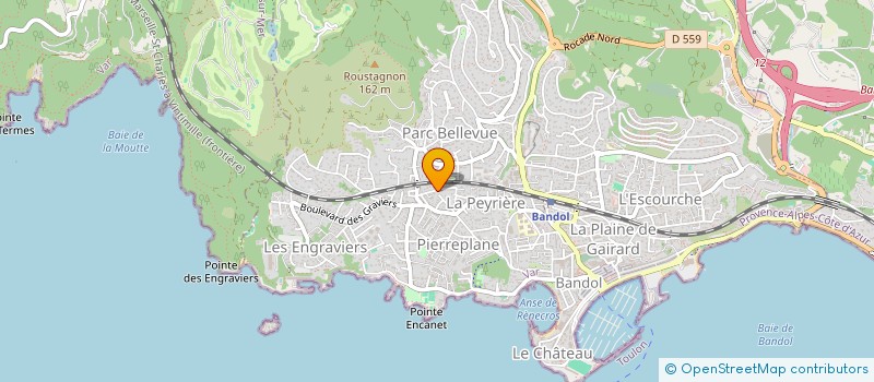 localisation de l'entreprise SA MOTORS  BANDOL