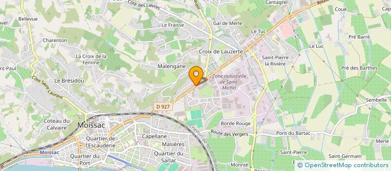 localisation de l'entreprise SA MOURGUES FRUITS  MOISSAC