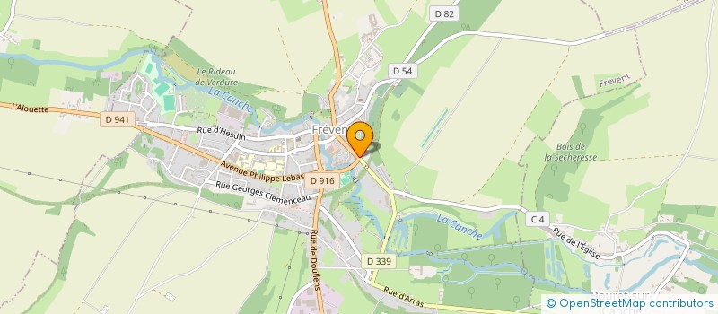 localisation de l'entreprise SA MOUSSES PLASTIQUES D'ARTOIS à FREVENT