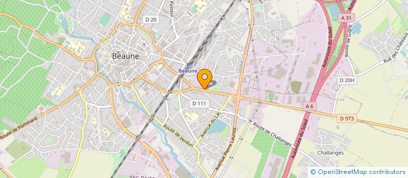 localisation de l'entreprise SA MPB PROMOTION à BEAUNE