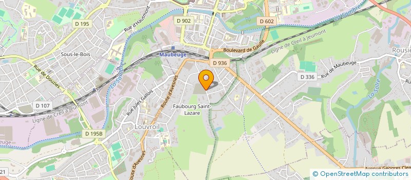 localisation de l'entreprise SA MULLER ET PESANT SYSTEMES à MAUBEUGE