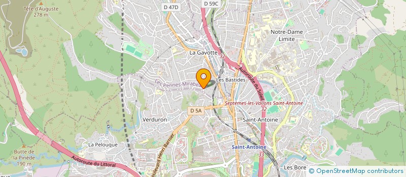 localisation de l'entreprise SA NARD H.P. à LES PENNES MIRABEAU