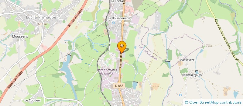localisation de l'entreprise SA NATIMAR à LUC-LA-PRIMAUBE