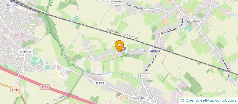 localisation de l'entreprise SA NORD TRAVAUX à SARS-ET-ROSIERES