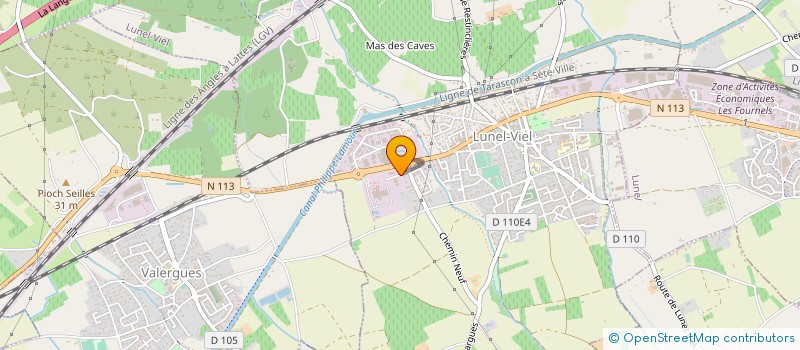 localisation de l'entreprise SA OCREAL à LUNEL-VIEL