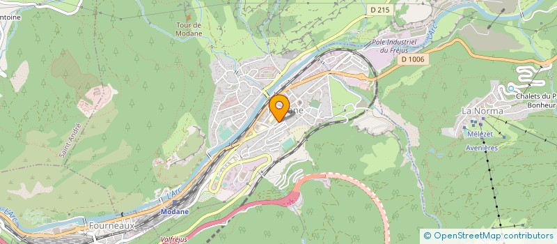 localisation de l'entreprise SA OLIVA TRAVAUX PUBLICS à MODANE