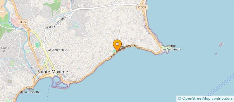 localisation de l'entreprise SA OLIVIA  SAINTE-MAXIME