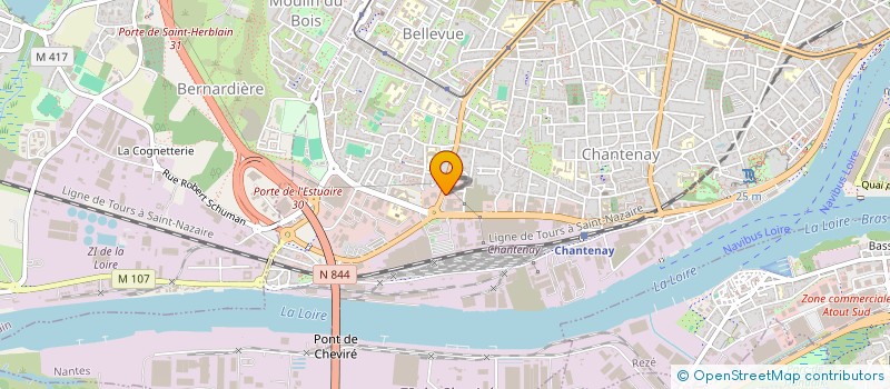 localisation de l'entreprise SA OMB ATLANTIQUE à NANTES