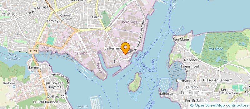 localisation de l'entreprise SA OMNIGEL  LORIENT