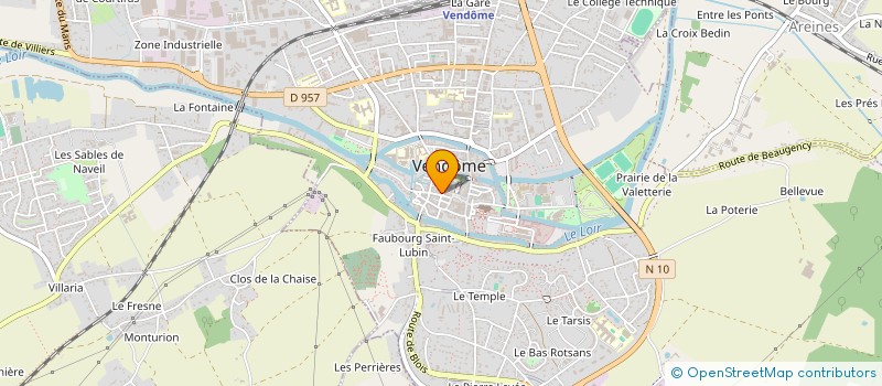 localisation de l'entreprise SA OPTIQUE PERICAT à VENDOME