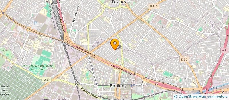 localisation de l'entreprise SA OUEST INDUSTRIES à BOBIGNY