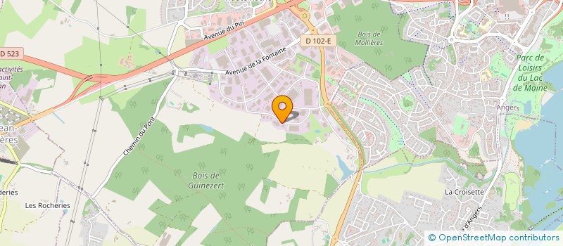 localisation de l'entreprise SA OUEST SERRURERIE à BEAUCOUZE