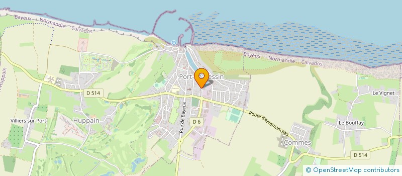 localisation de l'entreprise SA PACARY à PORT-EN-BESSIN-HUPPAIN
