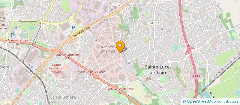 localisation de l'entreprise SA PADIS à NANTES