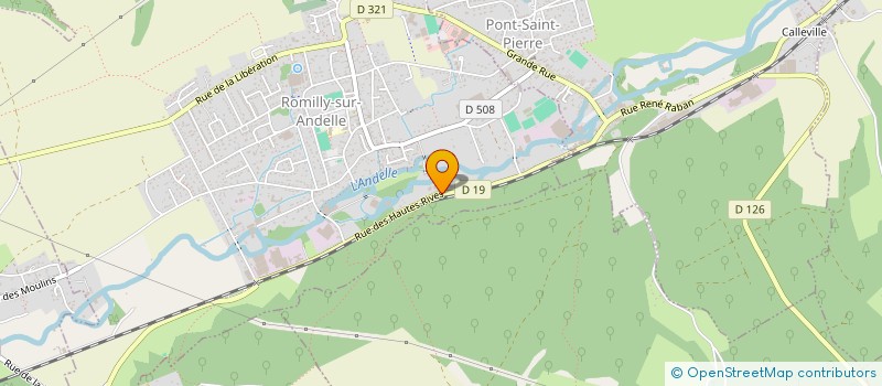 localisation de l'entreprise SA PALLOIS INDUSTRIE à ROMILLY-SUR-ANDELLE