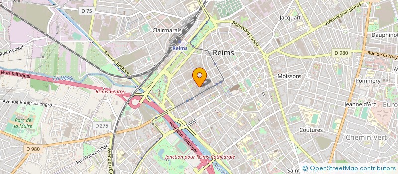 localisation de l'entreprise SA PARFUMERIE ELISABETH  REIMS